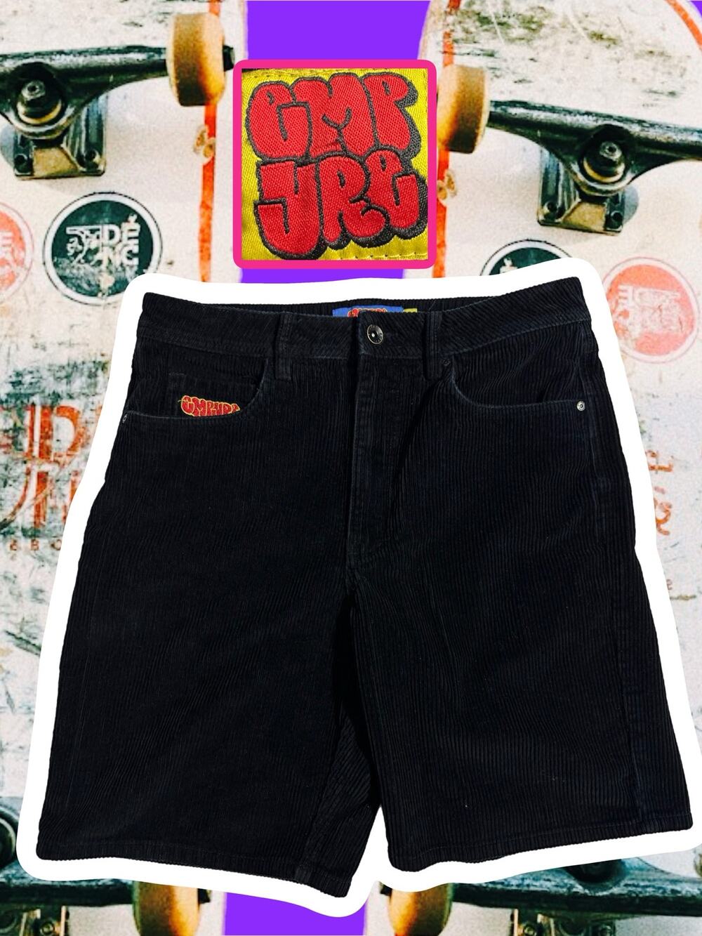 Empyre Men's Black Corduroy Shorts - Size 30